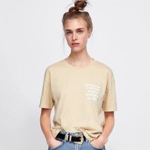 Zara Capture every moment in life T-Shirt